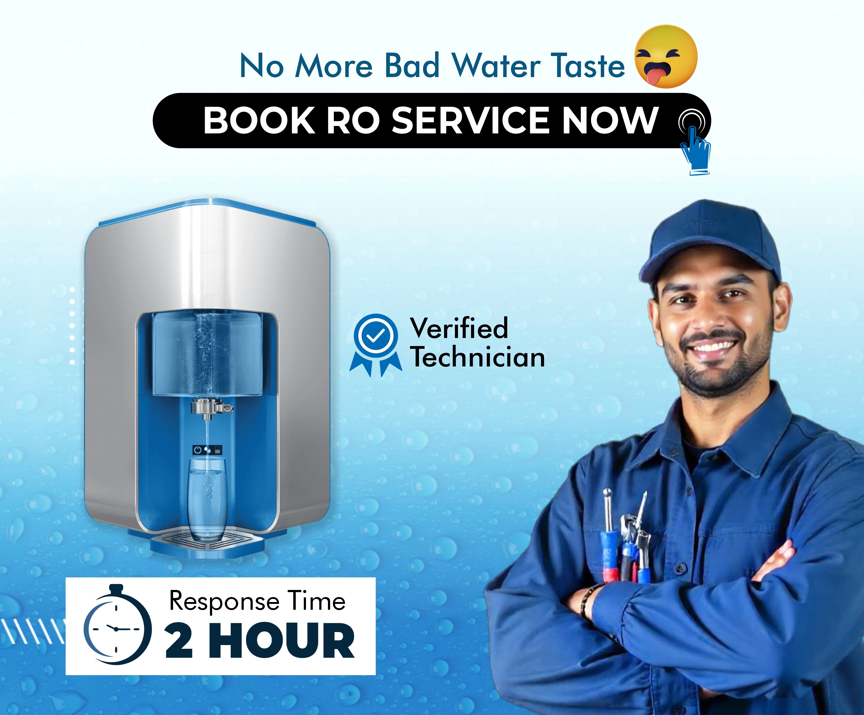 A technician with Book RO Service Now